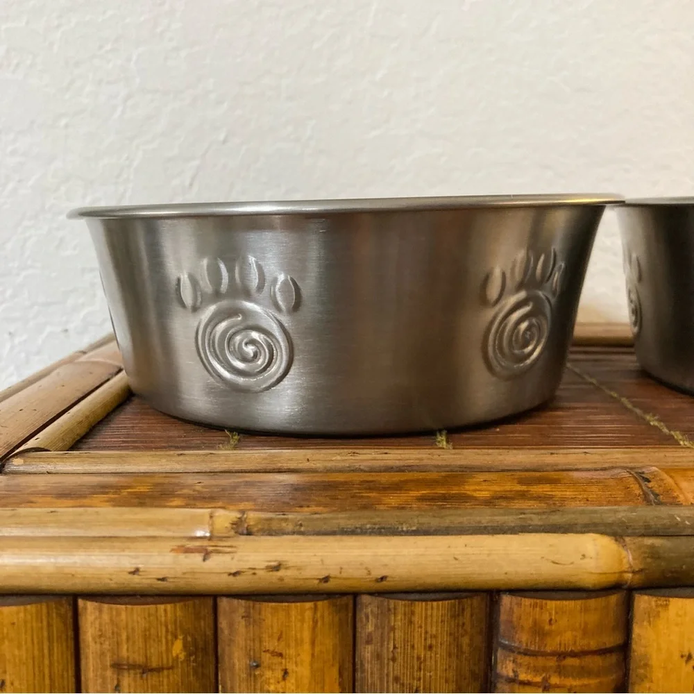 Dog PetCare Bundle Collar*Stainless Steel Dog Bowls*Mat Comb*Chi Brushes*Paw Mat